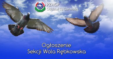 Ogłoszenie Sekcji Wola Rębkowska
